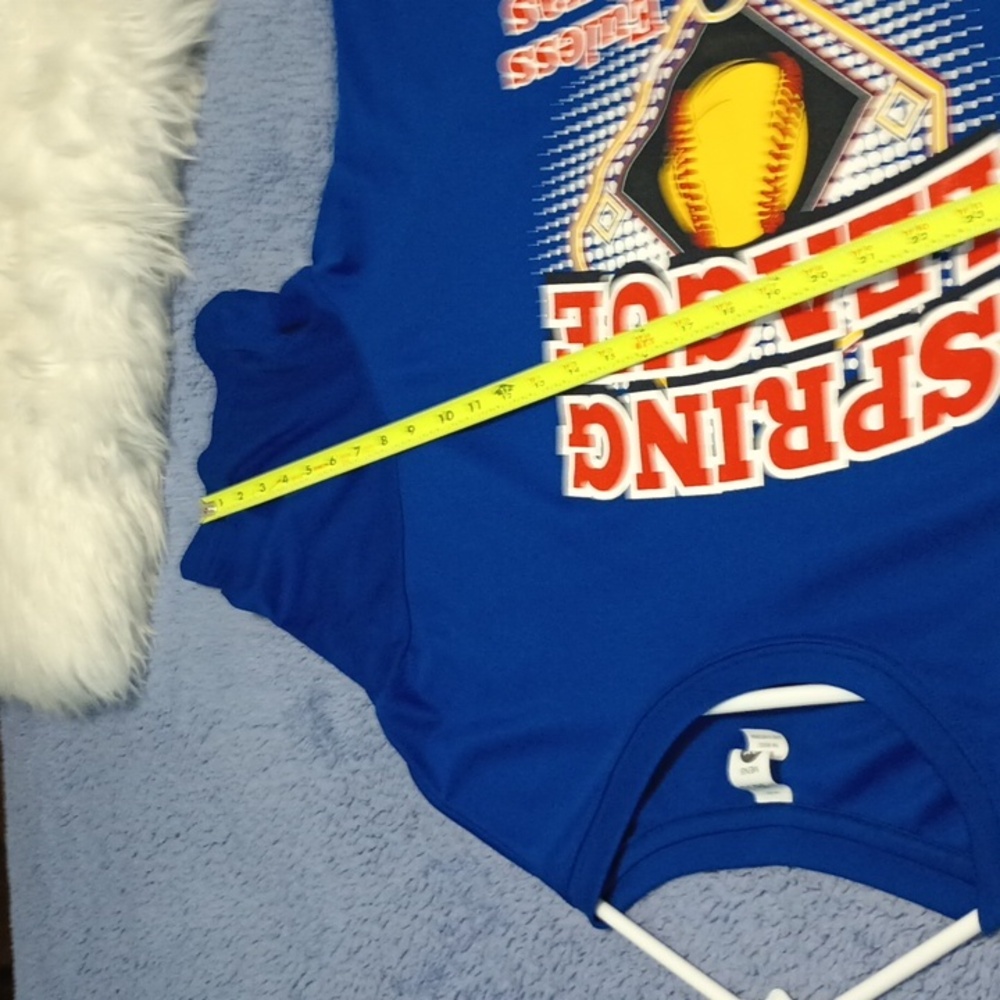 BAW Mens T-Shirt Size 2X Dark Blue with "Spring League" Baseball Champions.. - Picture 5 of 6